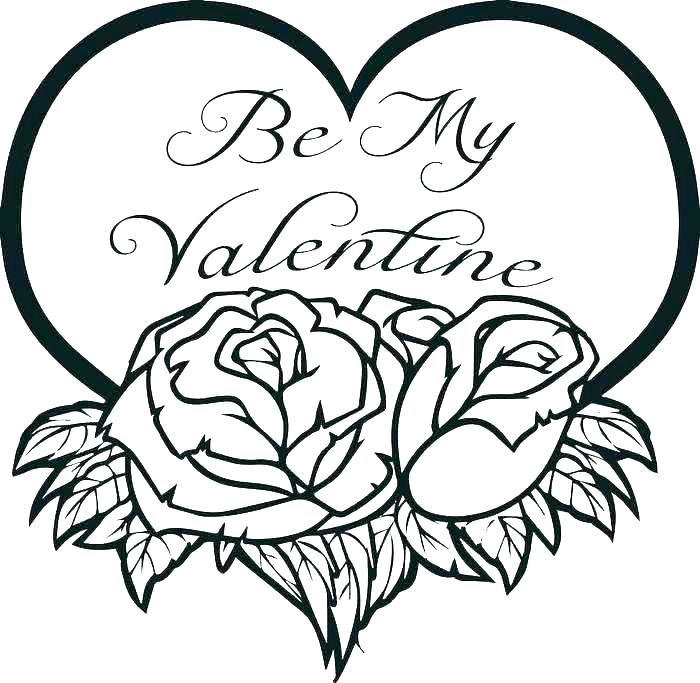 Valentines Day Coloring Pages Hearts at GetColorings.com | Free