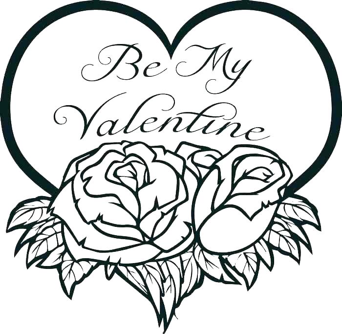 Valentines Day Coloring Pages Hearts At GetColorings Free Printable Colorings Pages To