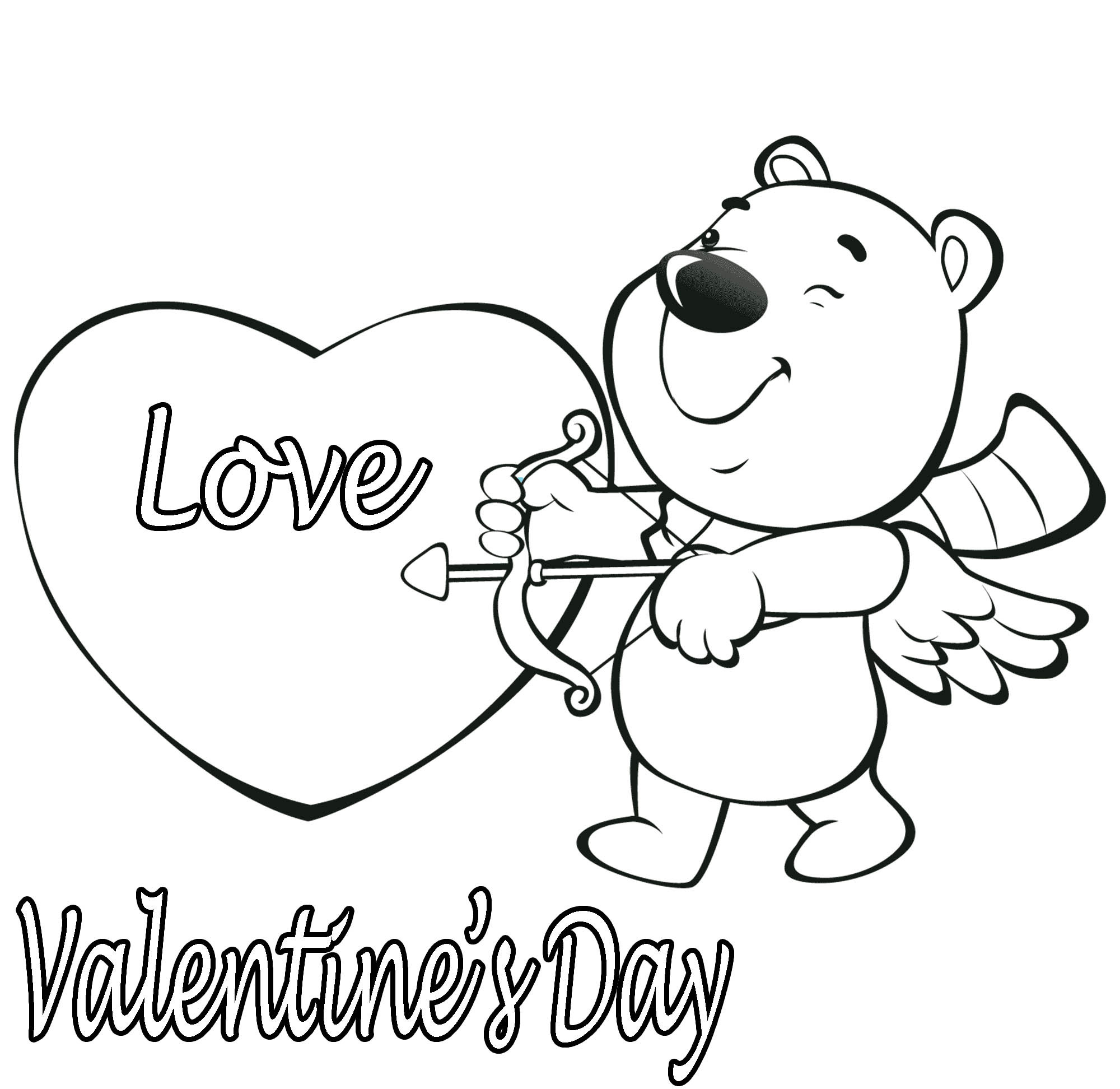 431 Cute Valentines Day Coloring Pages Free Pdf with Animal character