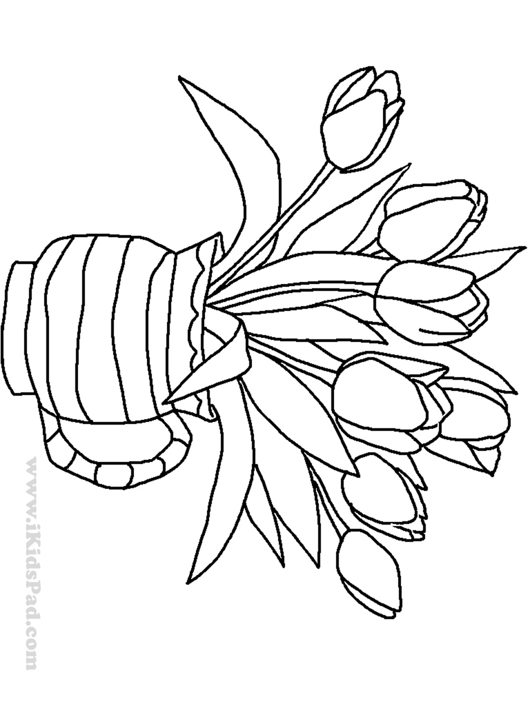 Vase Coloring Page at GetColorings.com | Free printable colorings pages