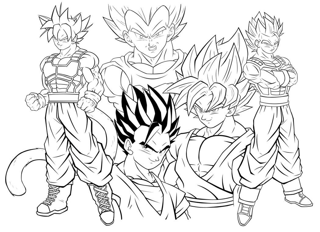 1049x761 Advice Goku Super Saiyan 1 Coloring Pages Vegeta And 4 Dragon Ball