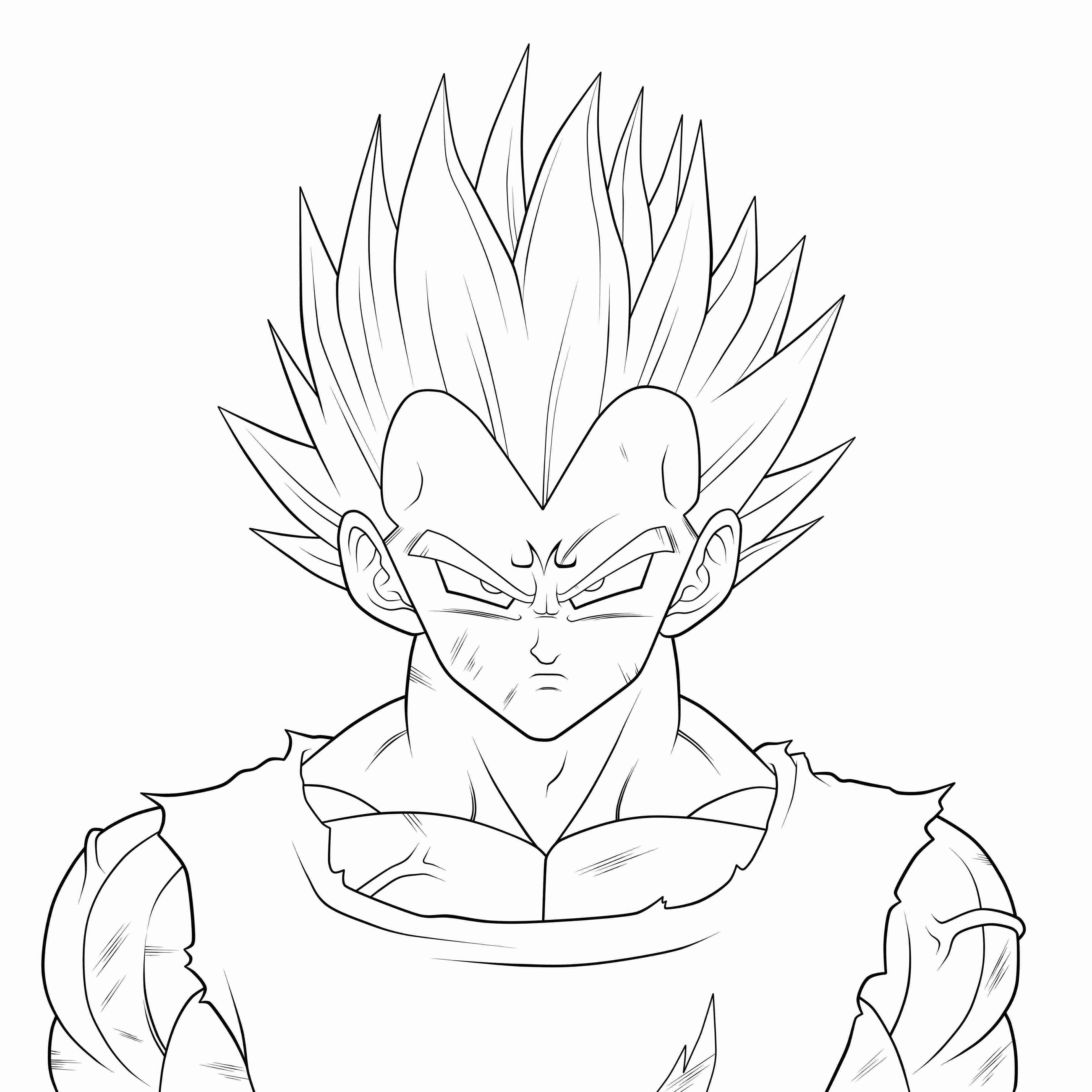 Vegeta Coloring Pages At GetColorings Free Printable Colorings