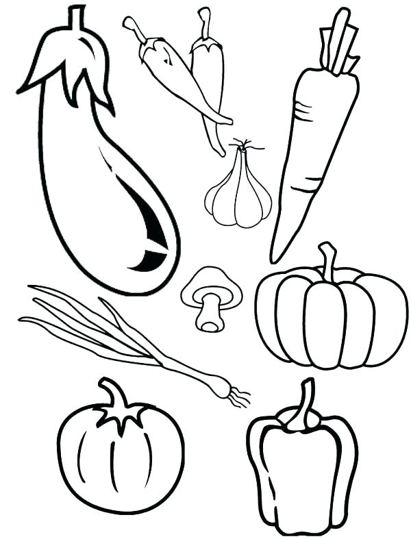 Vegetable Basket Coloring Pages at GetColorings.com | Free ...