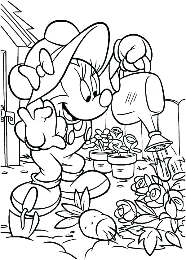 Vegetable garden coloring page