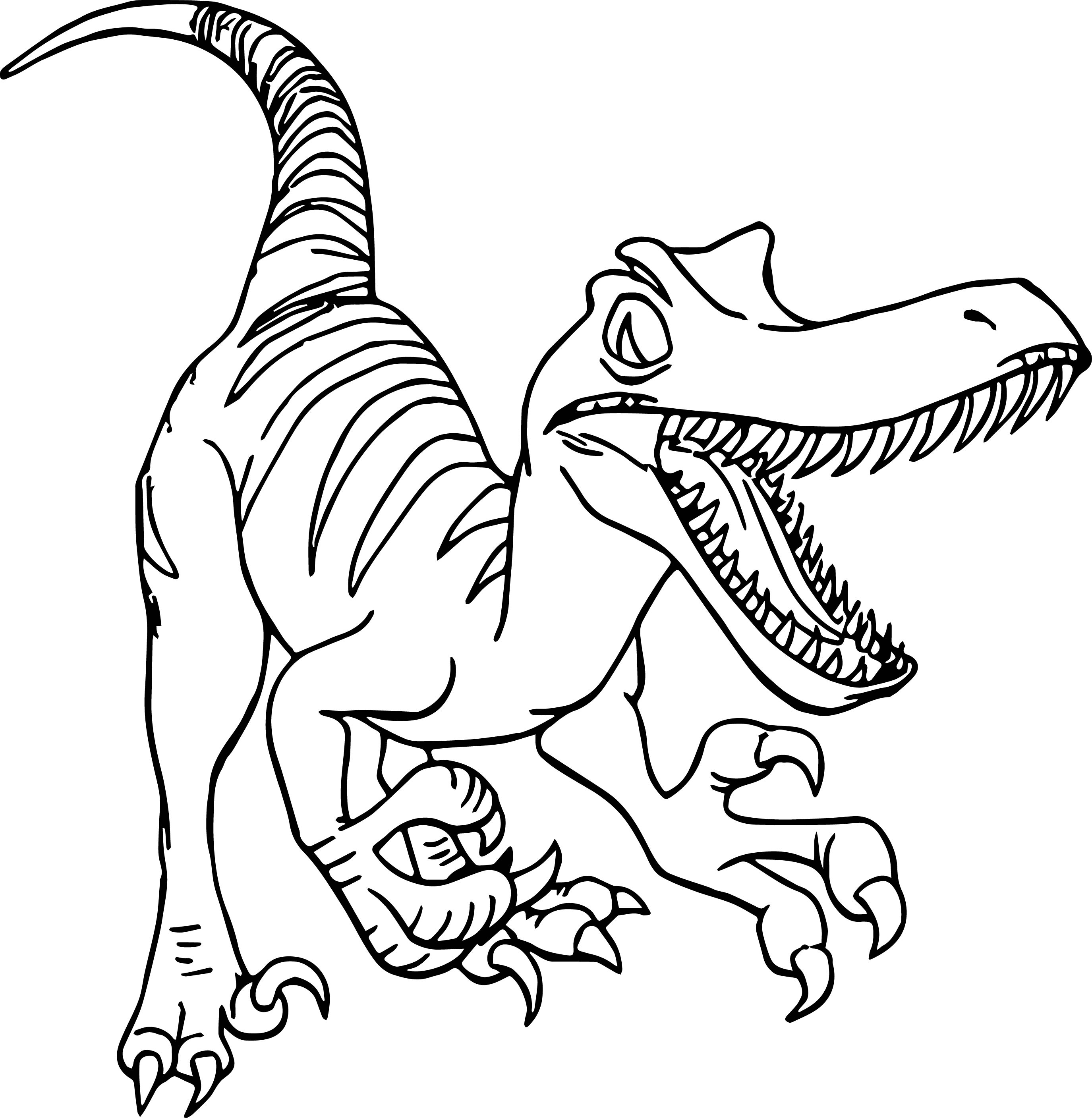 Раскраска динозавр Раптор