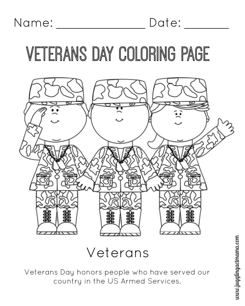 Veterans Day Coloring Pages at GetColorings.com | Free printable