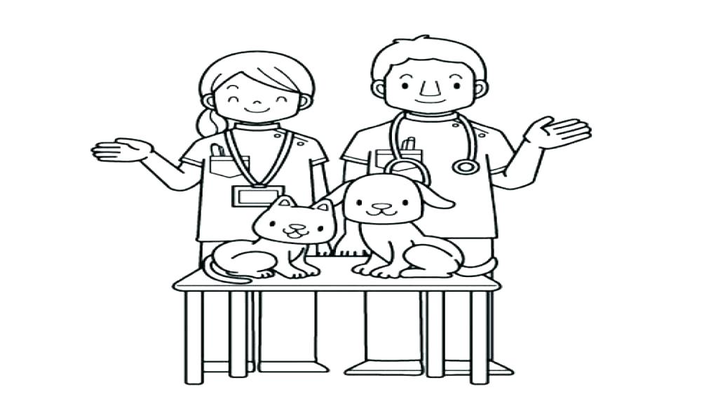 Veterinarian Coloring Pages at GetColorings.com | Free printable