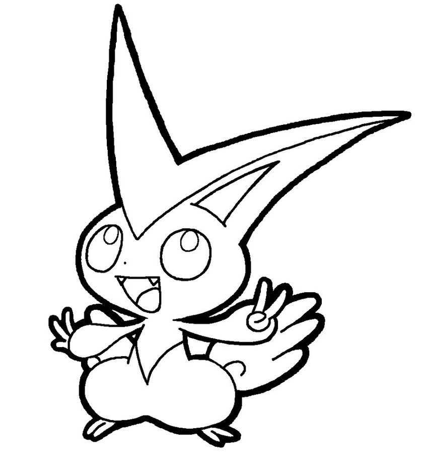 Victini Coloring Pages At Free Printable Colorings
