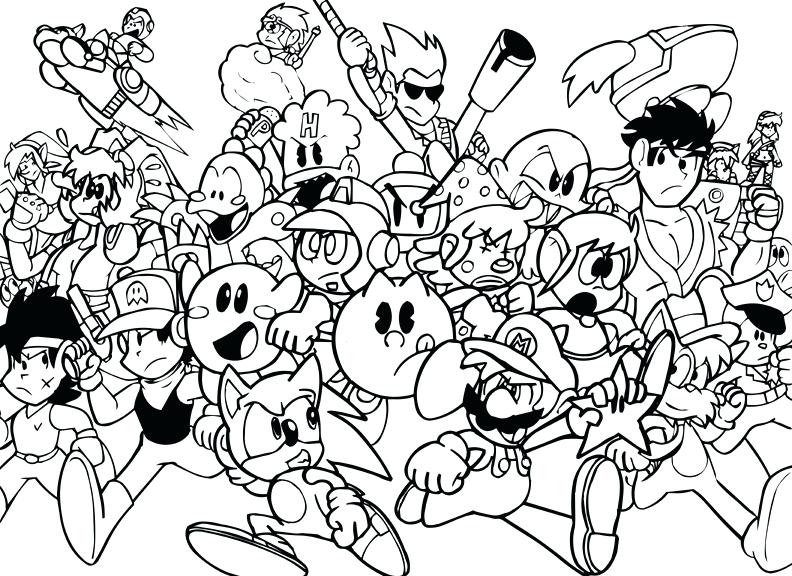 Video Game Character Coloring Pages At GetColorings Free