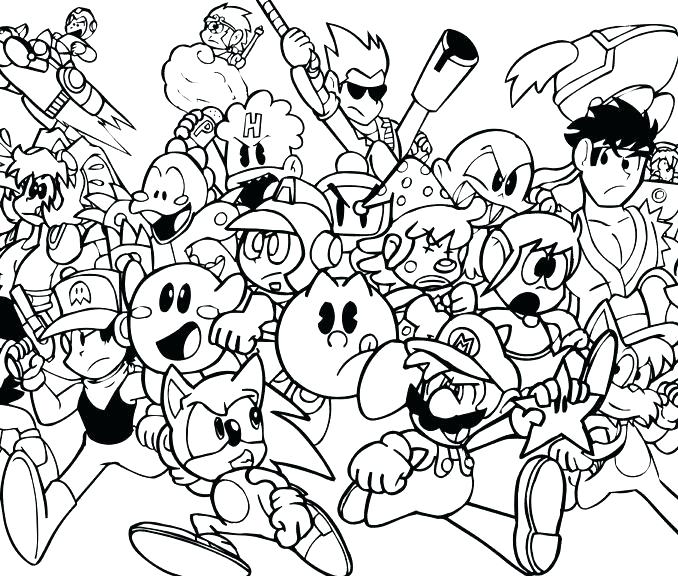 Video Game Character Coloring Pages at GetColorings.com ...