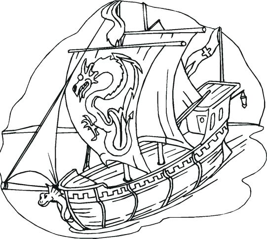 Viking Ship Coloring Page at GetColorings.com | Free printable