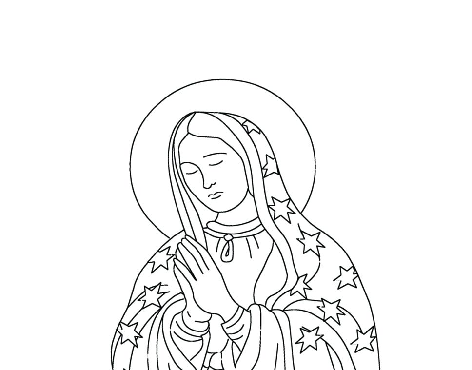 Virgen De Guadalupe Coloring Pages At Getcolorings.com 