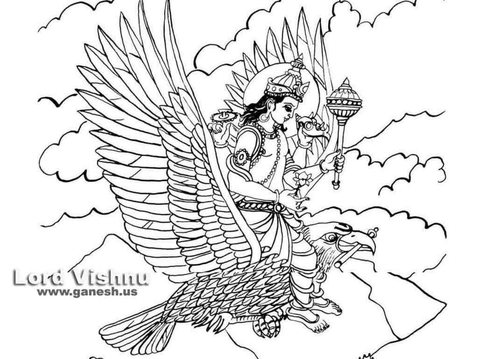 Vishnu Coloring Pages at GetColorings.com | Free printable colorings