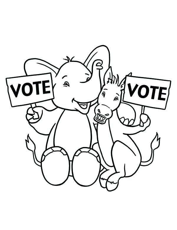 Voting Coloring Pages at GetColorings.com | Free printable colorings