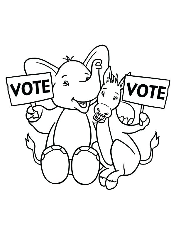 Voting Coloring Pages At GetColorings Free Printable Colorings 