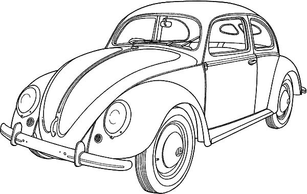 Vw Bug Coloring Pages At GetColorings Free Printable Colorings 