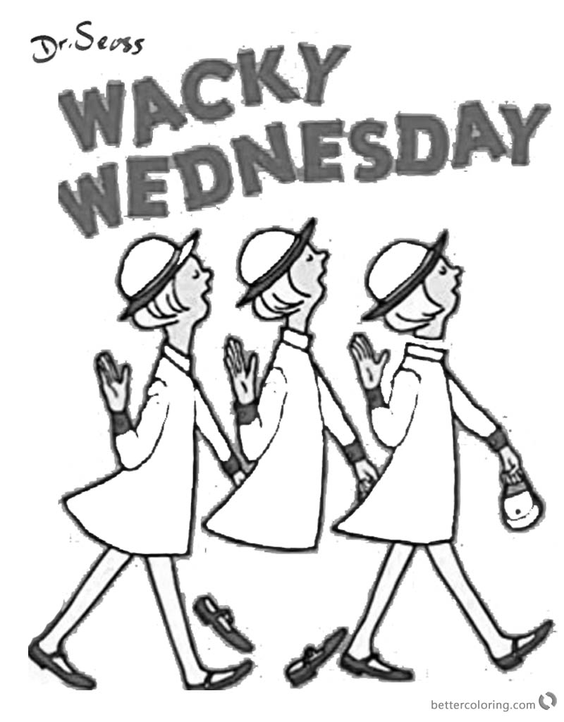 Wacky Wednesday Coloring Pages at Free printable