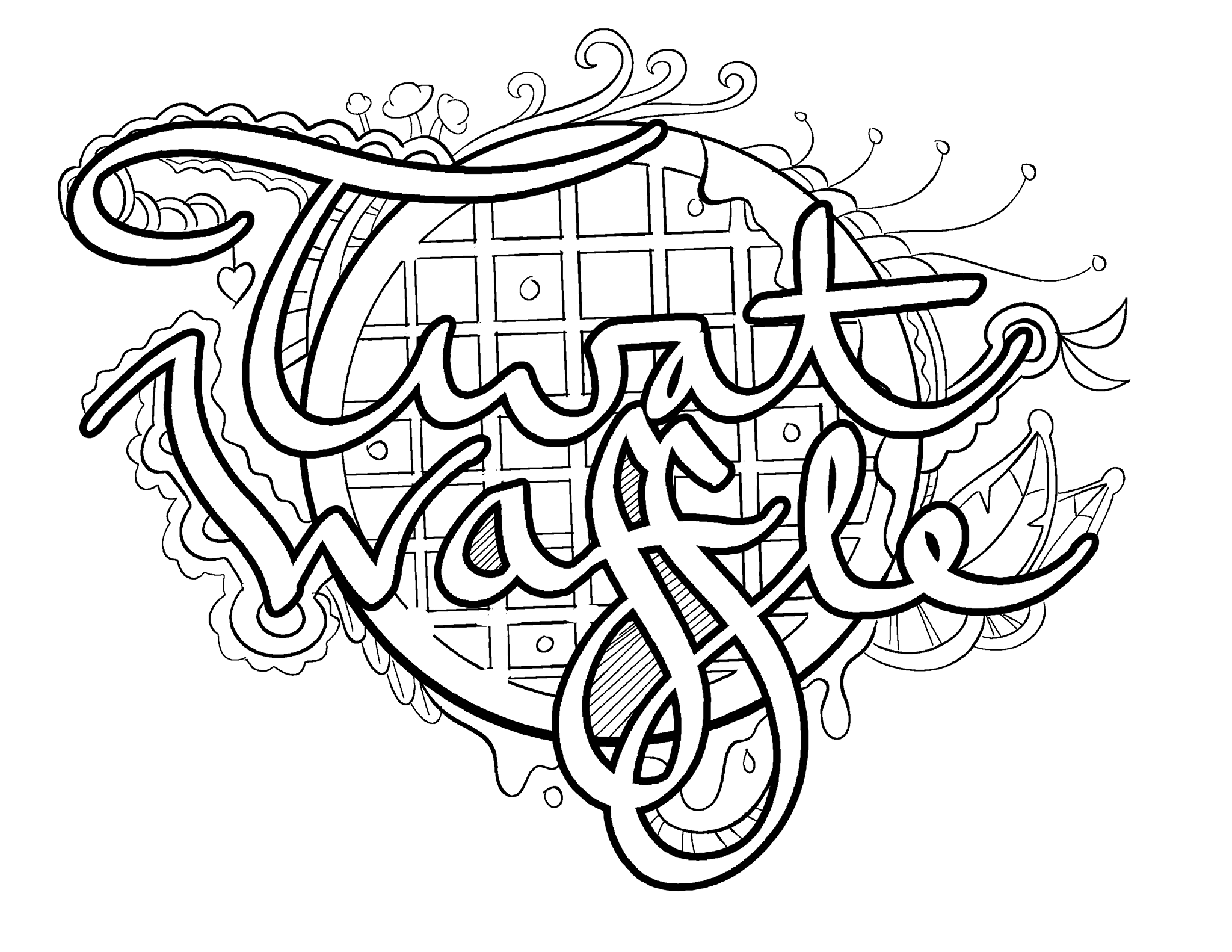 Waffle Coloring Page at GetColorings.com | Free printable colorings