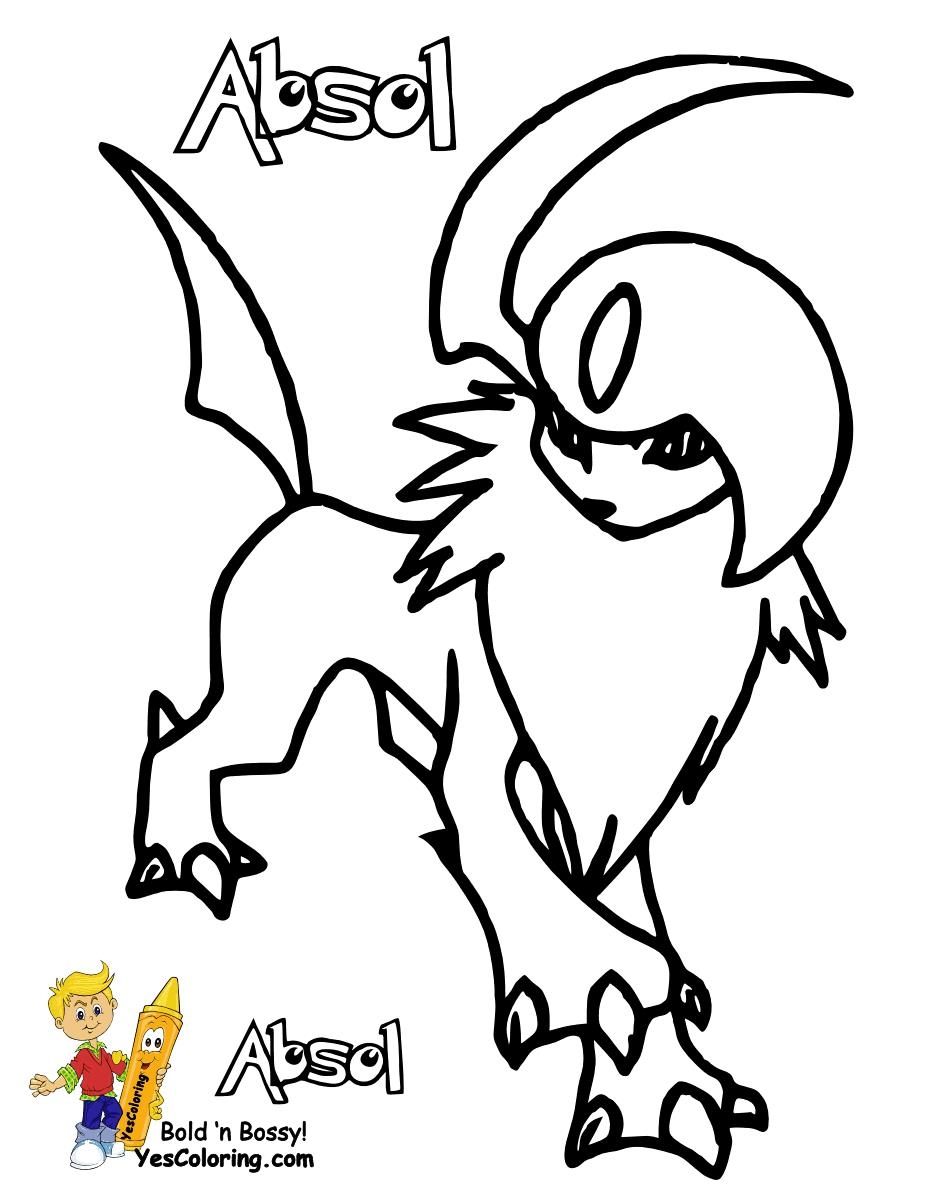 Cartoon Water Type Pokemon Coloring Pages with simple drawing