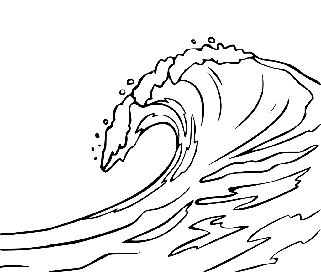 Waves Pages Coloring Pages
