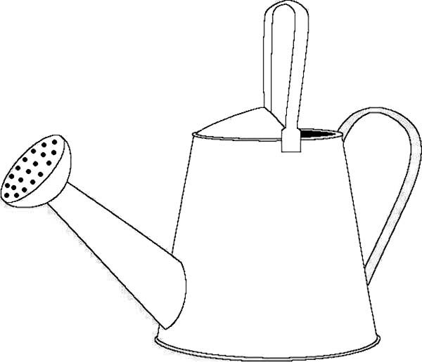 Watering Can Coloring Page at Free printable