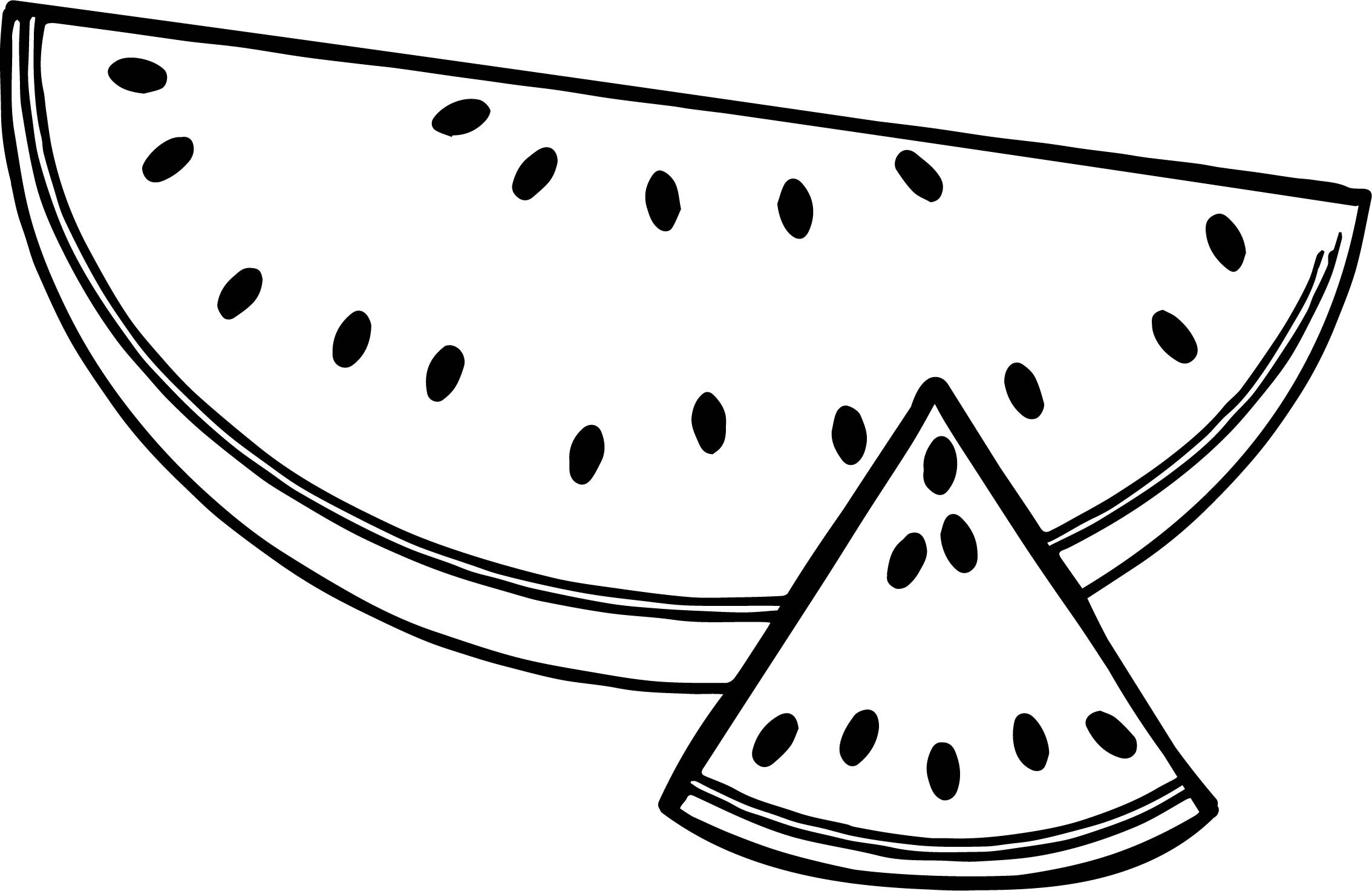 Watermelon Coloring Page at Free printable colorings