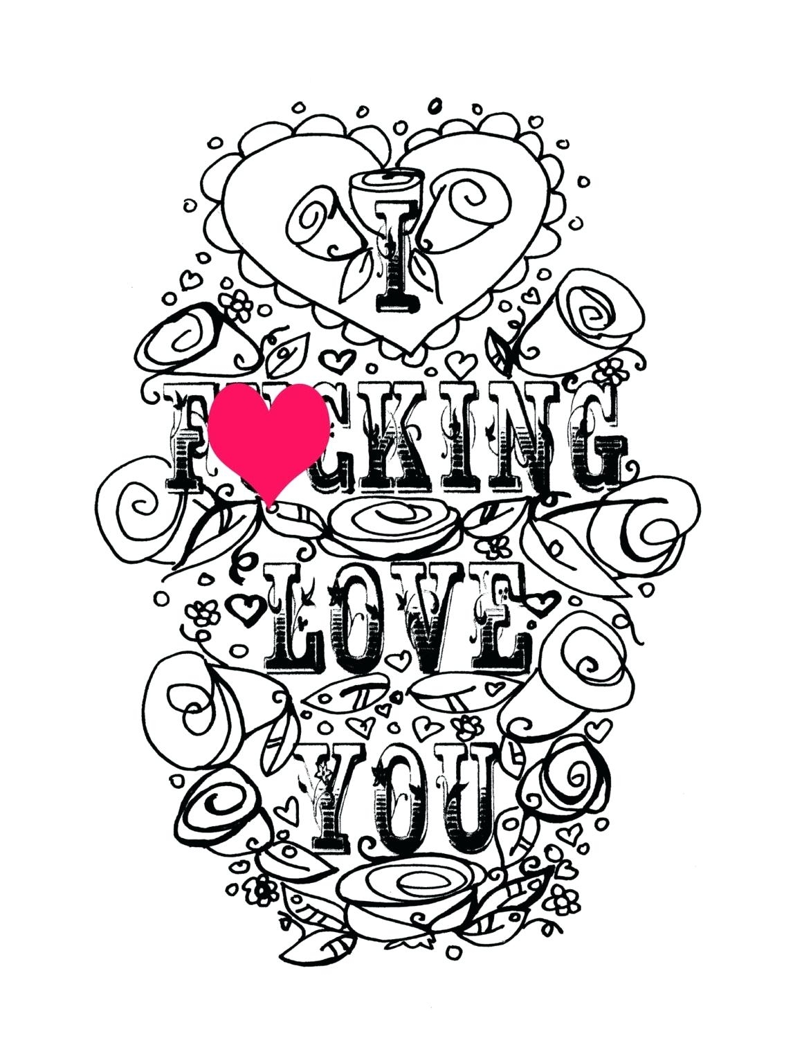  I Love You Coloring Pages for Kids