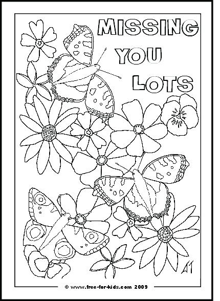 Free Printable We Miss You Coloring Pages
