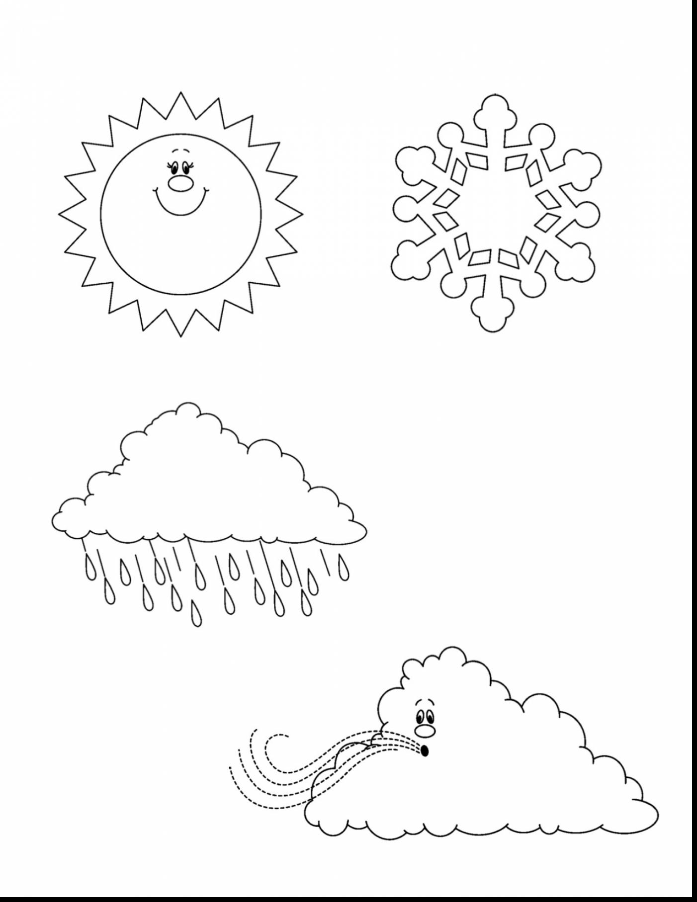 Weather Coloring Pages For Preschool at Free