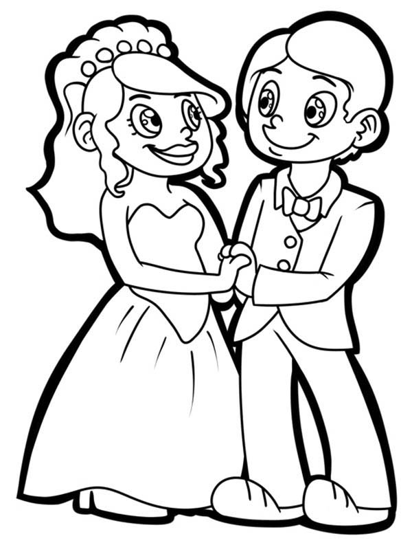 Wedding Couple Coloring Pages At GetColorings Free Printable 