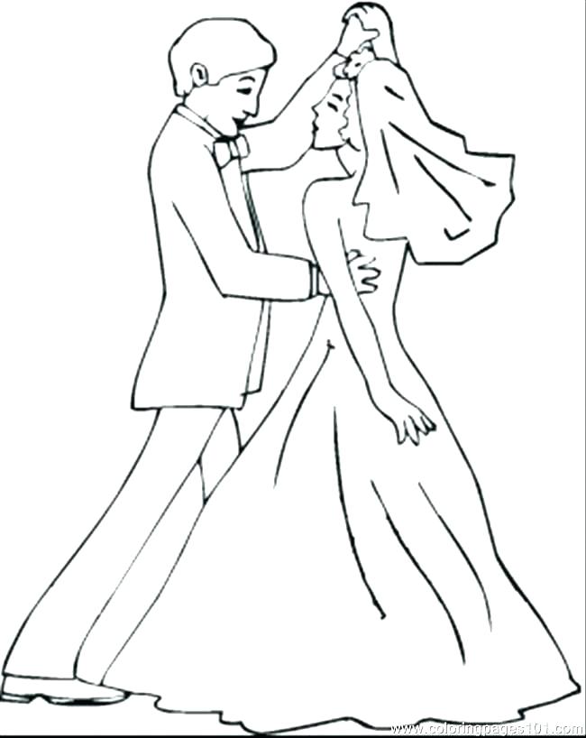 Wedding Dress Coloring Pages Printable At GetColorings