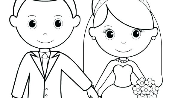Get Printable Wedding Colouring Pictures Background - Drawer