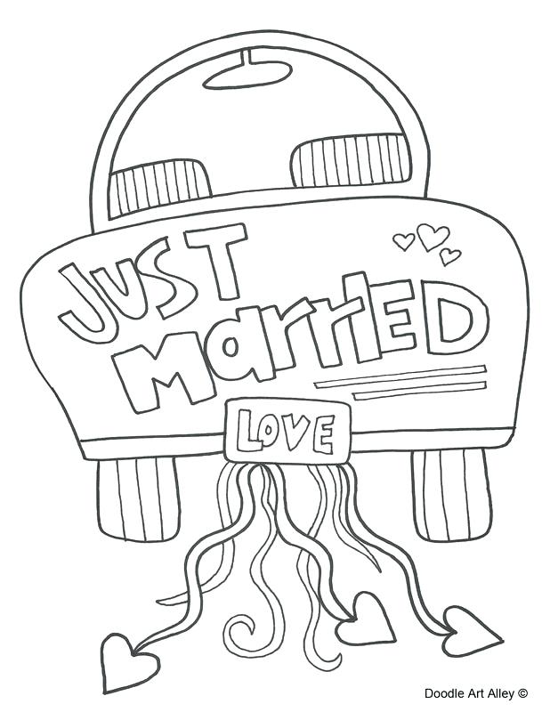 Wedding Themed Coloring Pages at GetColorings.com | Free printable