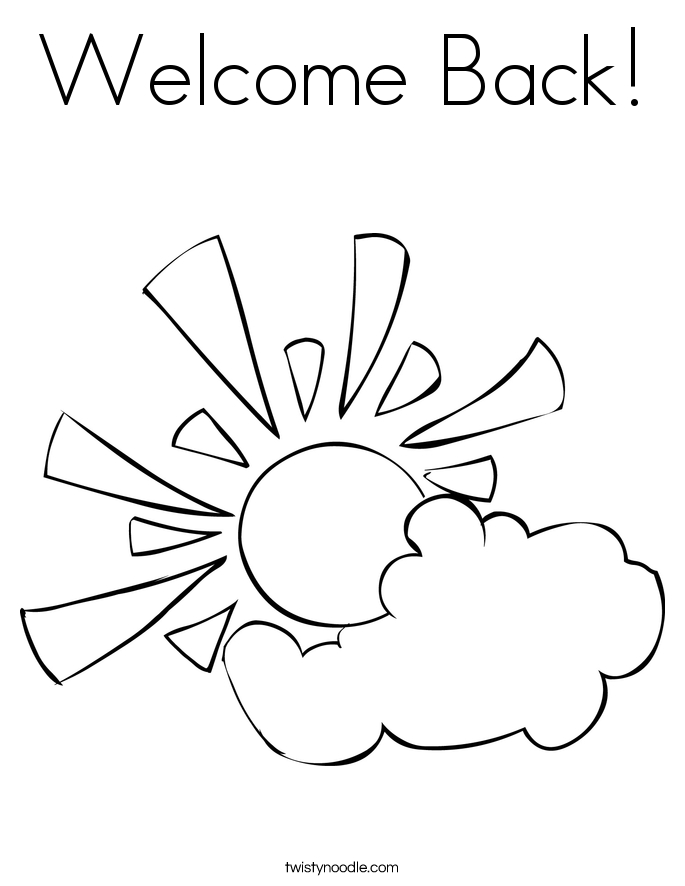 Free Printable Welcome Back Coloring Pages
