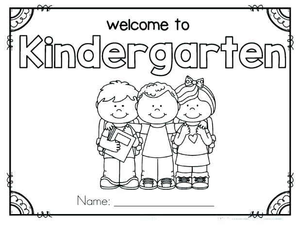 Welcome To Kindergarten Coloring Page at GetColorings.com | Free