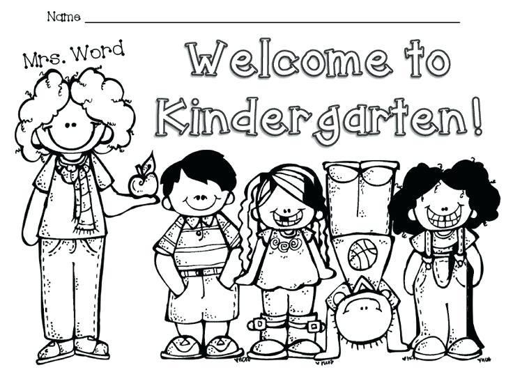 Welcome To Kindergarten Coloring Page At GetColorings Free 