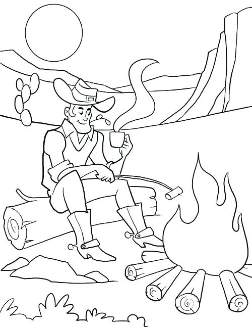 Western Cowboy Coloring Pages at GetColorings.com | Free printable