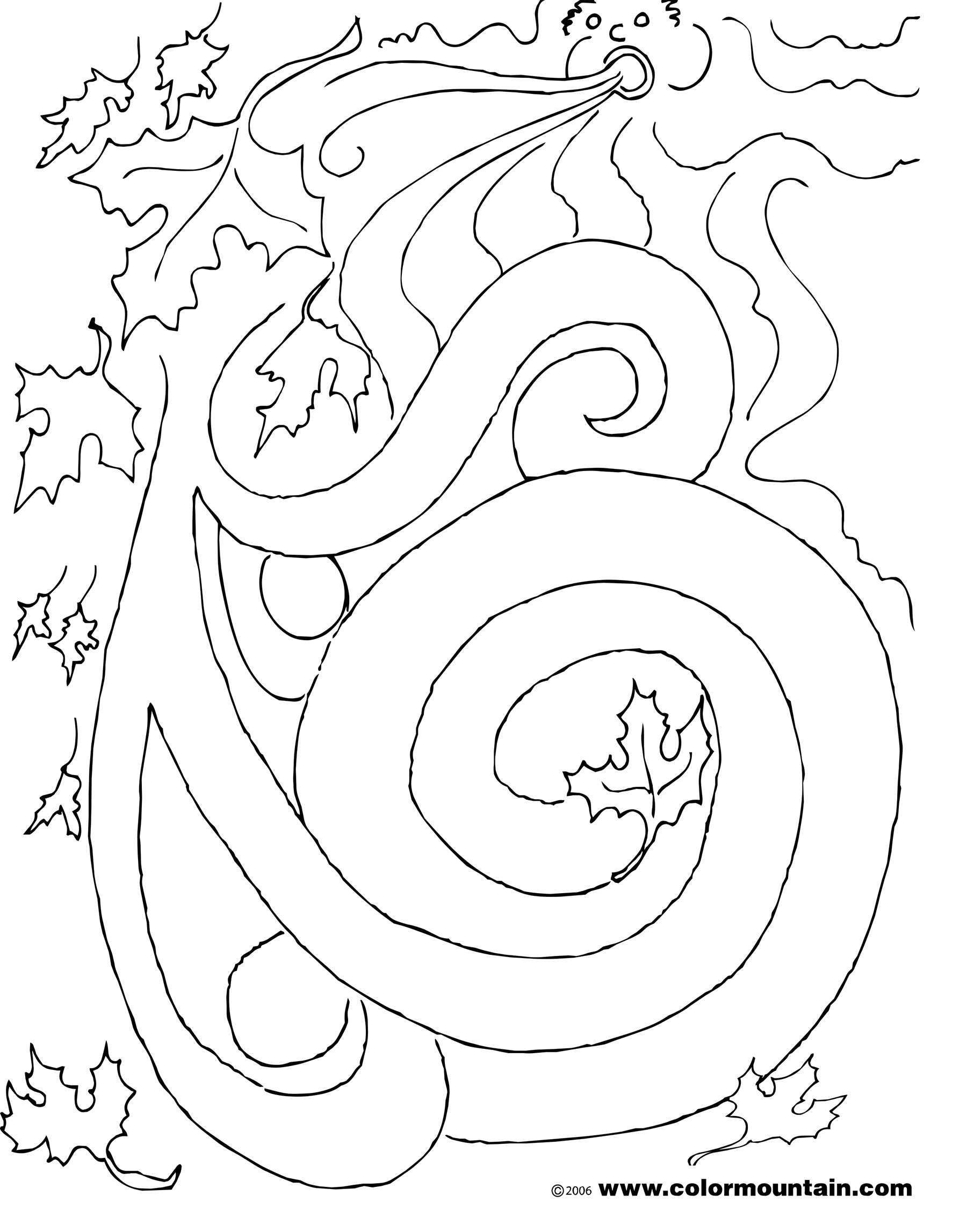 Wind Blowing Coloring Pages at GetColorings.com | Free printable
