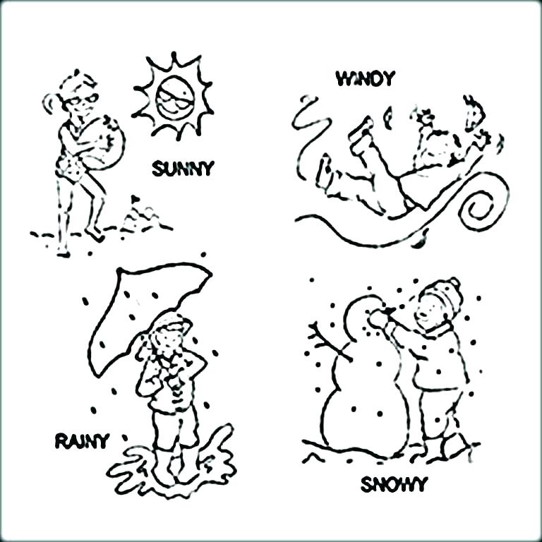 coloring weather windy rainy getcolorings printable