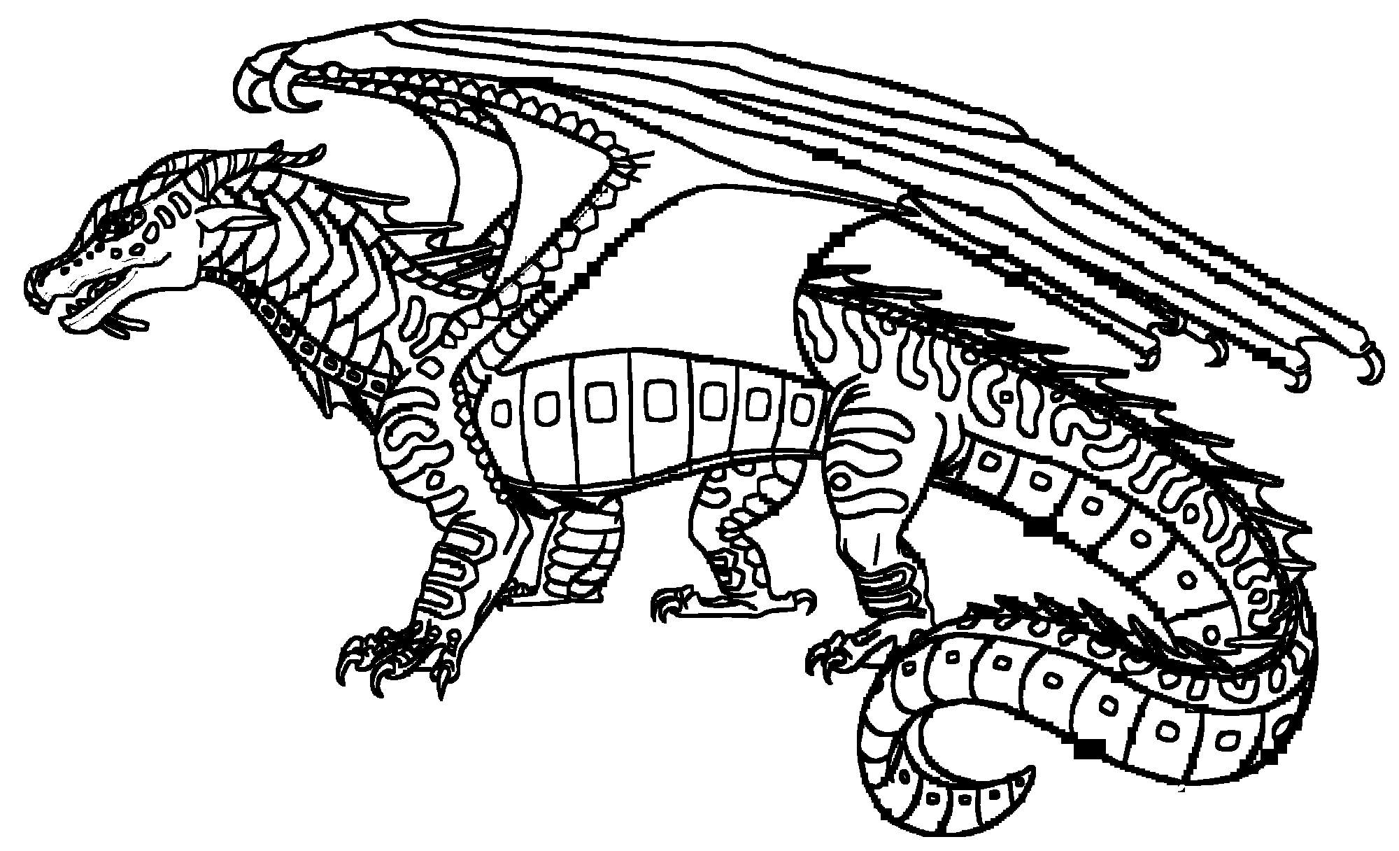 Printable Wings Of Fire Coloring Pages - Printable Templates