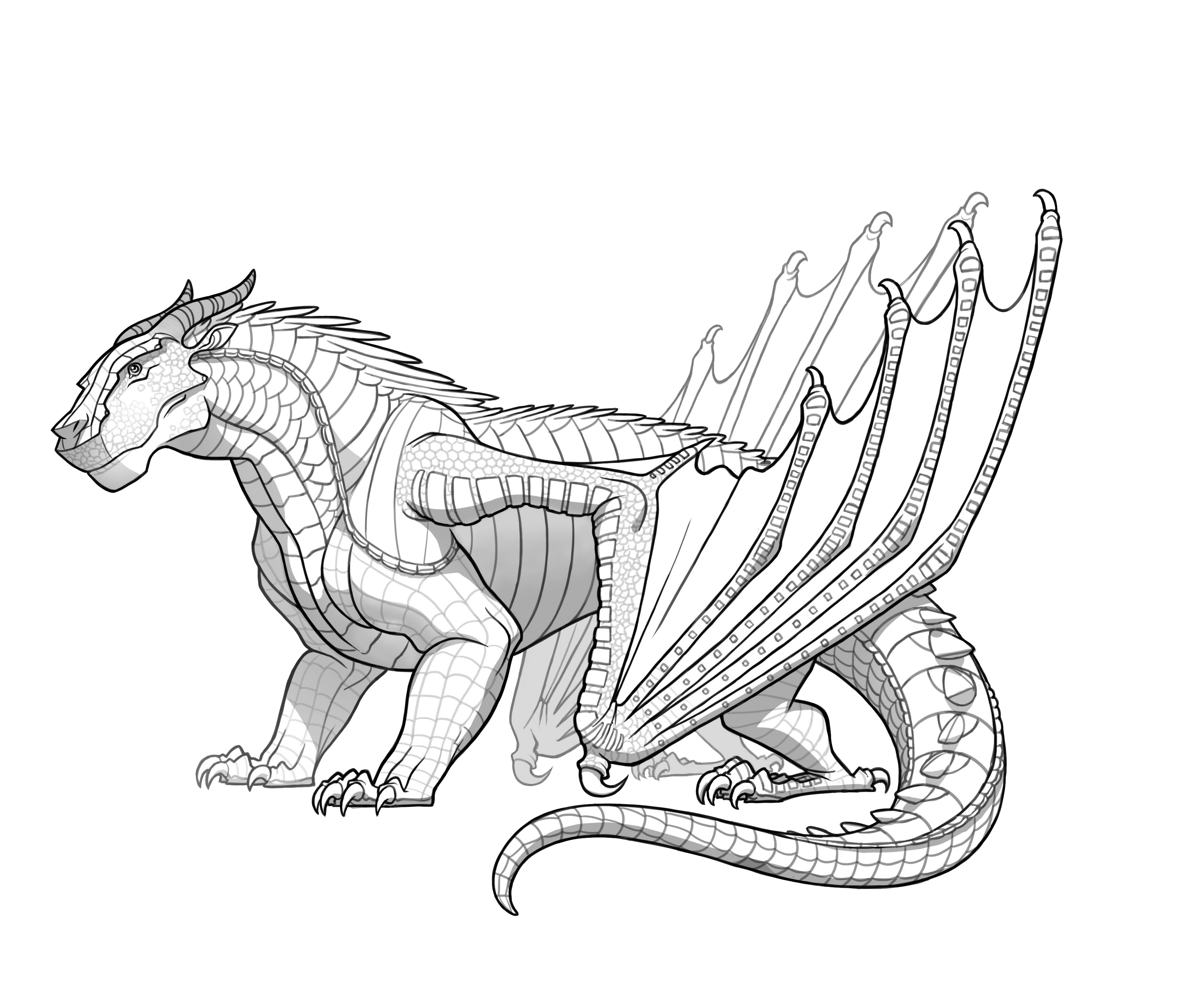 Wings Of Fire Dragon Coloring Pages at Free