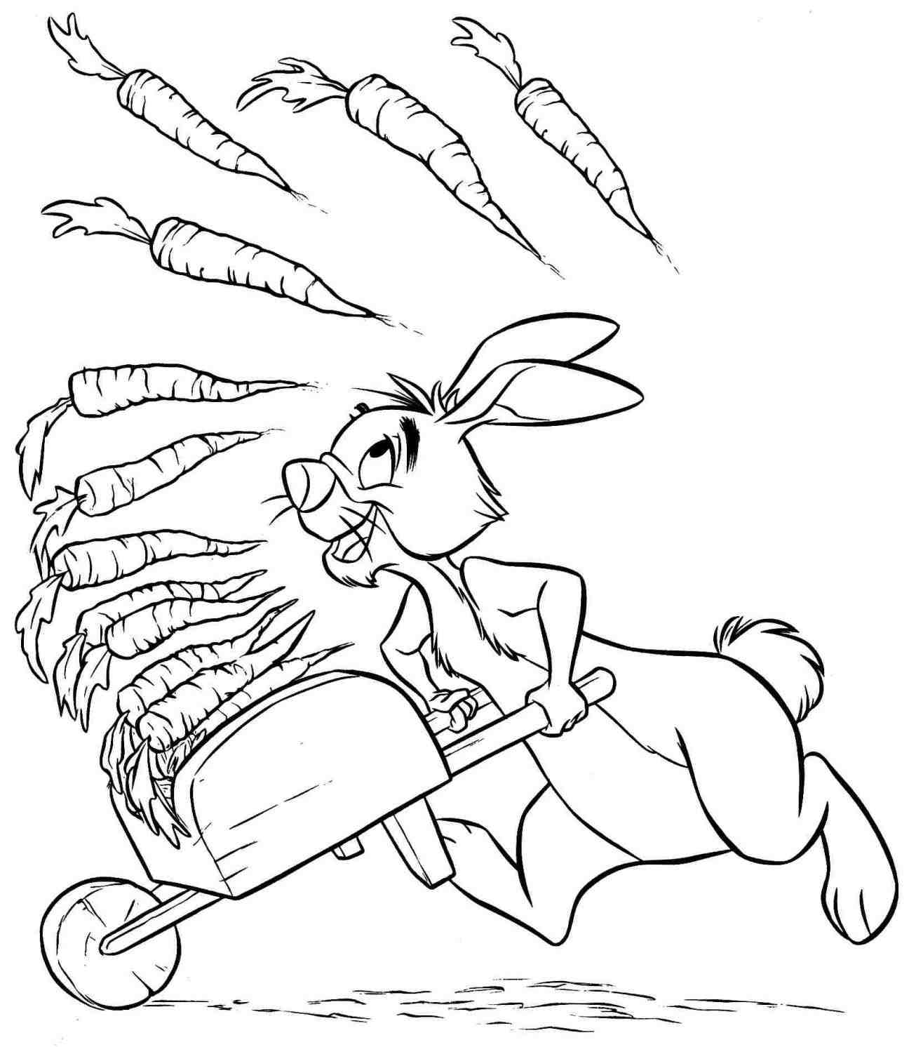winnie the pooh rabbit coloring pages at getcolorings