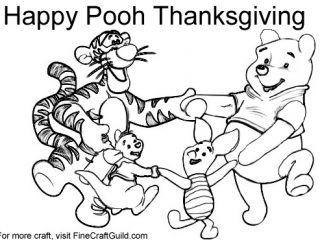 Winnie The Pooh Thanksgiving Coloring Pages at GetColorings.com | Free