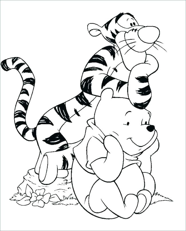 Winnie The Pooh Winter Coloring Pages at GetColorings.com | Free