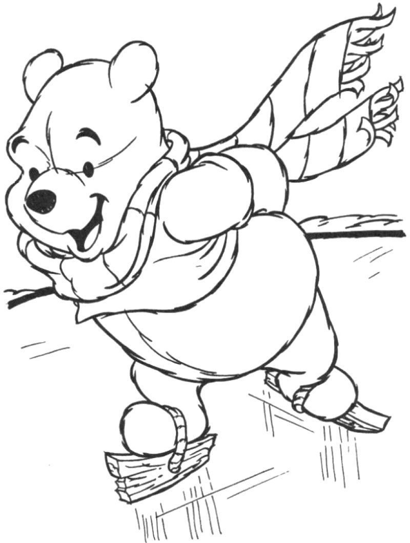 Winnie The Pooh Winter Coloring Pages at GetColorings.com | Free