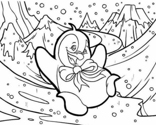 Winter Animals Coloring Pages at GetColorings.com | Free printable