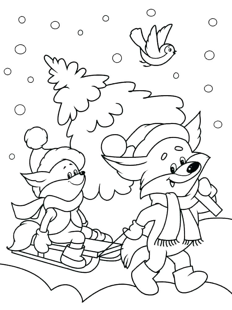Winter Coloring Pages Pdf at Free