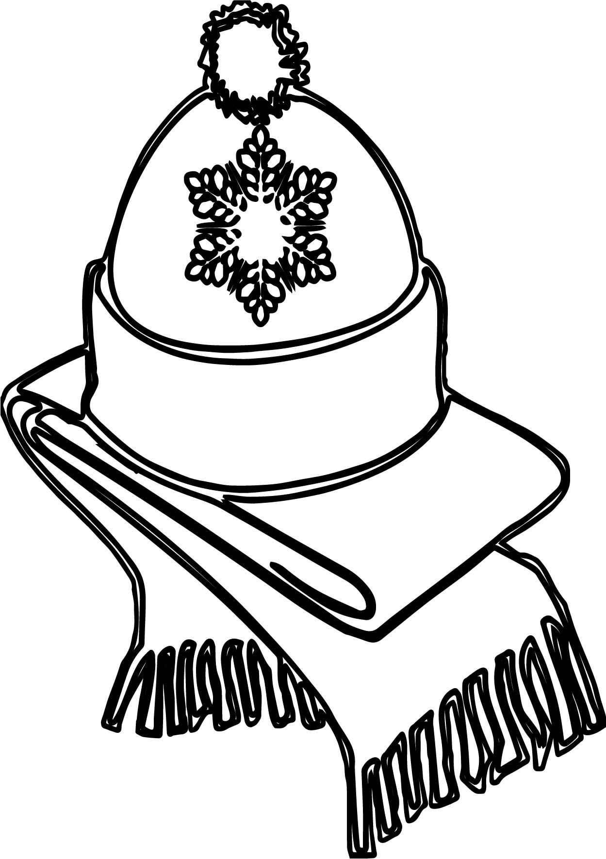 Winter Hat Coloring Pages