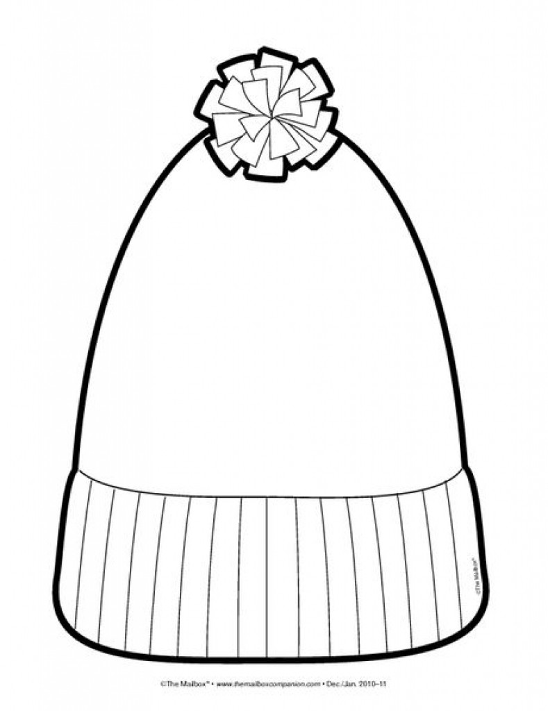Winter Hat Coloring Pages at Free printable