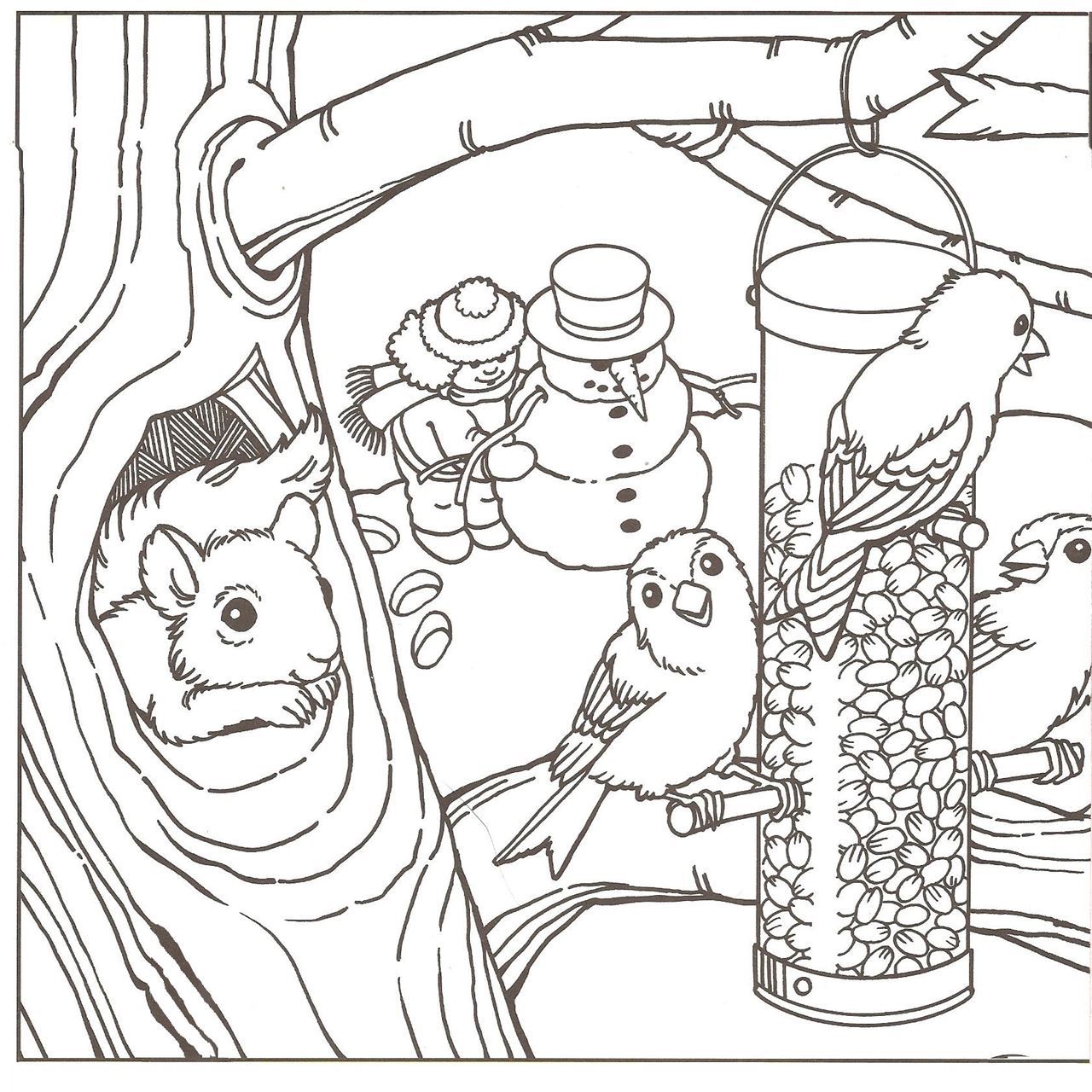 winter landscape coloring pages at getcolorings  free
